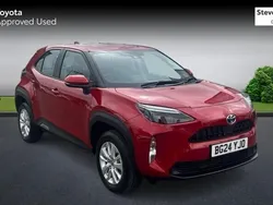 Red Used 2024 Toyota Yaris Hybrid Hatchback | £22,641 (Expensive)