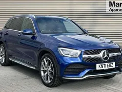 Blue Used 2021 Mercedes GLC300 AMG Line Premium SUV | £33,099 (A bit pricey)