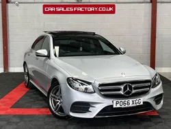 Silver Used 2016 Mercedes E220 AMG line Sedan | £14,995 (Expensive)