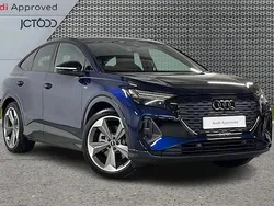 Blue Used 2025 Audi Q4 Sportback e-tron Black Edition SUV | £38,565 (A bit pricey)