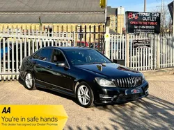 Black Used 2013 Mercedes C250 AMG Sedan | £6,895 (Fair price)