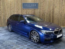 Mediterranean blue Used 2018 BMW 530 M Sport Estate | £19,500 (Good price)