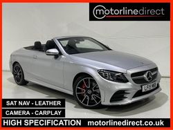 Silver Used 2019 Mercedes C300 AMG Line Premium Cabriolet | £23,975 (Good price)