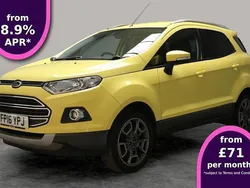 Yellow Used 2016 Ford Ecosport Titanium SUV | £5,822 (Fair price)