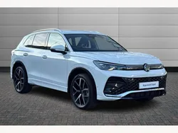 White New 2025 VW Tiguan R-line SUV | £37,490 (Fair price)
