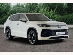 Pure white Used 2025 VW Tayron R-line SUV | £46,990 (Expensive)