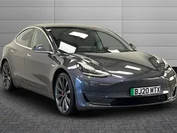 Midnight silver Used 2020 Tesla Model 3 Performance Sedan | £20,550 (Fair price)