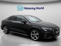 Black Used 2022 Audi A3 S-Line Sedan | £18,376 (Fair price)