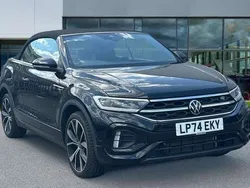 Deep black pearl black Used 2025 VW T-Roc Cabriolet R-line Cabriolet | £32,525 (A bit pricey)