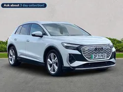 White Used 2022 Audi Q4 e-tron S-Line SUV | £22,999 (Fair price)