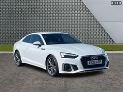 White Used 2022 Audi A5 S-Line Coupe | £26,299 (Fair price)