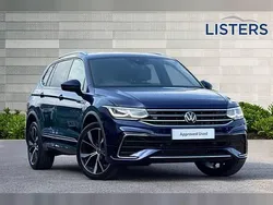 Atlantic blue Used 2024 VW Tiguan Allspace R-line SUV | £36,900 (Expensive)