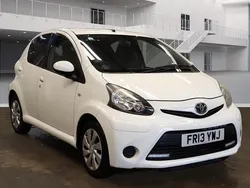 White Used 2013 Toyota Aygo Style Hatchback | £3,195 (Fair price)