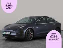 Grey Used 2020 Tesla Model 3 Performance Sedan | £19,349 (Fair price)