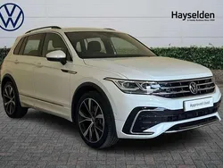 White Used 2022 VW Tiguan R-line SUV | £30,385 (Fair price)
