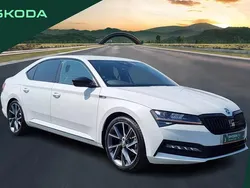 White Used 2024 Skoda Superb SportlinePlus Hatchback | £26,490 (Fair price)