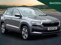 Graphite grey metallic Used 2024 Skoda Karoq SE Drive SUV | £23,395 (Fair price)