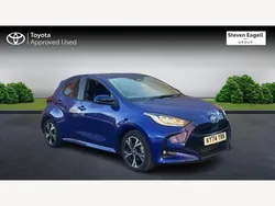 Blue Used 2024 Toyota Yaris Hybrid Design Hatchback | £18,852 (Fair price)