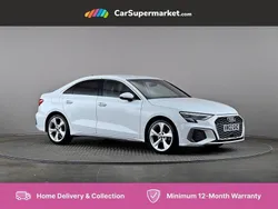White Used 2022 Audi A3 S-Line Sedan | £23,697 (Fair price)