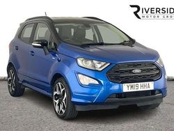 Lightning blue Used 2019 Ford Ecosport ST-Line SUV | £9,290 (Fair price)
