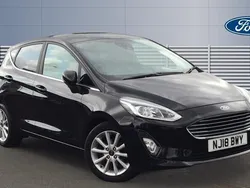Black Used 2018 Ford Fiesta Titanium Hatchback | £9,817 (Fair price)