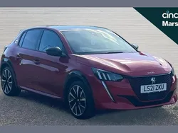Red Used 2021 Peugeot e-208 Premium Hatchback | £13,292 (Fair price)