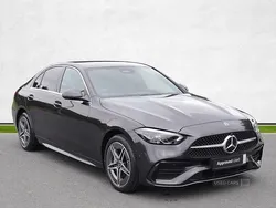 Grey Used 2022 Mercedes C300e AMG line Sedan | £32,995 (Expensive)