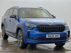 Race blue metallic Used 2025 Skoda Kodiaq SportLine SUV | £35,799 (A bit pricey)
