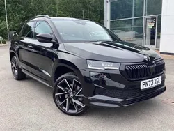 Black magic pearl effect Used 2023 Skoda Karoq SportLine SUV | £26,995 (Fair price)
