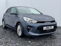 Blue Used 2018 Kia Rio 3 Hatchback | £10,795 (Expensive)