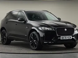 Santorini black Used 2020 Jaguar F-Pace Chequered Flag SUV | £27,500 (Fair price)