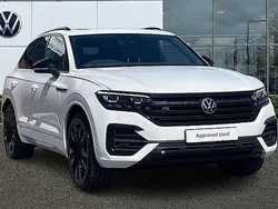 Pure white Used 2022 VW Touareg Black Edition SUV | £45,492 (Fair price)