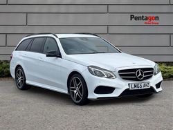 White Used 2015 Mercedes E220 AMG Estate | £11,995 (Fair price)