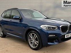 Blue Used 2018 BMW X3 M Sport SUV | £25,990 (Good price)