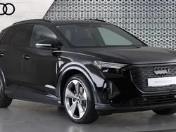 Black Used 2025 Audi Q4 e-tron Black Edition SUV | £39,290 (Fair price)