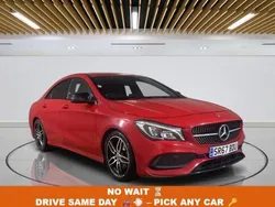 Red Used 2017 Mercedes CLA220 AMG line Sedan | £14,199 (Fair price)