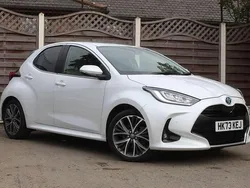 White Used 2023 Toyota Yaris Hybrid Hatchback | £18,990 (Fair price)