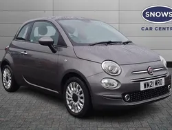 Grey Used 2021 Fiat 500 Lounge Hatchback | £9,599 (Fair price)