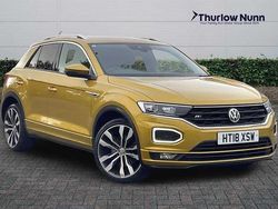 Yellow Used 2018 VW T-Roc R-line SUV | £15,299 (Good price)