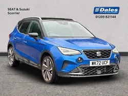Saphire blue with black roof Used 2023 Seat Arona FR Sport SUV | £17,500 (Expensive)