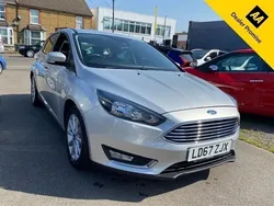 Silver Used 2017 Ford Focus Titanium Hatchback | £8,995 (Fair price)