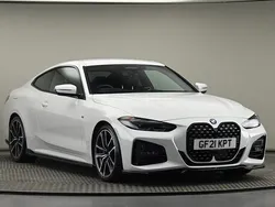 Mineralweiss metallic Used 2021 BMW 430 M Sport Coupe | £29,250 (Fair price)