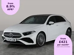 White Used 2024 Mercedes A200 AMG line Hatchback | £27,896 (Expensive)