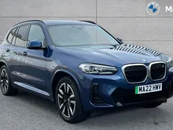 Phytonic blue Used 2022 BMW iX3 M Sport SUV | £29,872 (Good price)