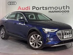 Blue Used 2022 Audi e-tron Sportback Advanced SUV | £25,990 (Good price)