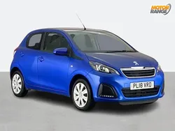 Blue Used 2018 Peugeot 108 Active Hatchback | £6,495 (Fair price)