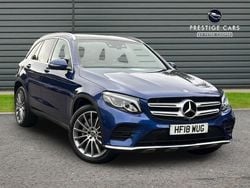 Blue Used 2018 Mercedes GLC250 AMG Line Premium SUV | £19,742 (Fair price)