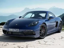 Gentian blue metallic Used 2023 Porsche 718 Cayman GTS | £70,000 (Expensive)