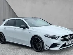 White Used 2022 Mercedes A35 AMG Premium Plus Hatchback | £32,871 (Fair price)