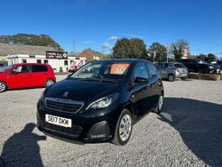 Black Used 2017 Peugeot 108 Active Hatchback | £5,795 (Fair price)